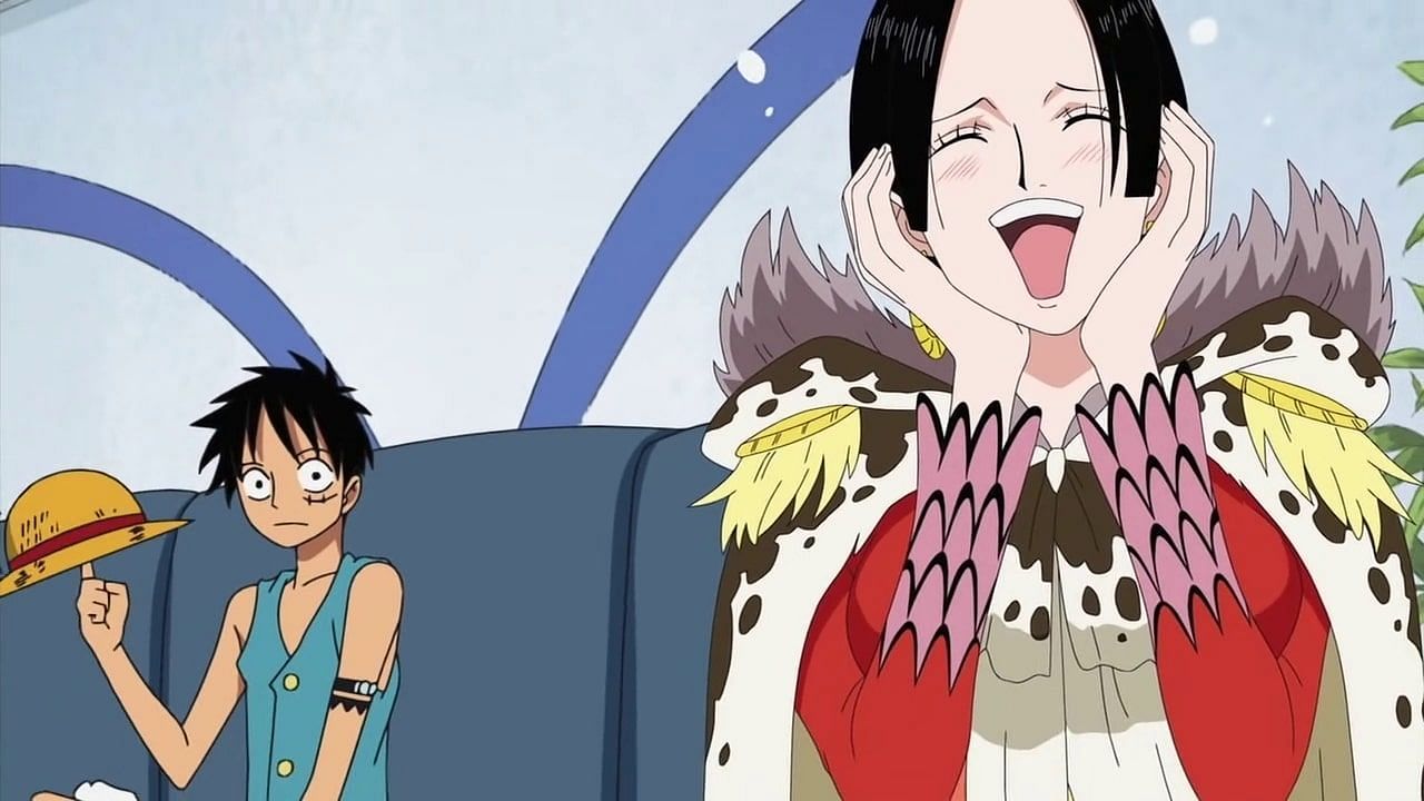 Luffy and Hancock as seen in the series' anime (Image Credits: Eiichiro Oda/Shueisha, Viz Media, One Piece)