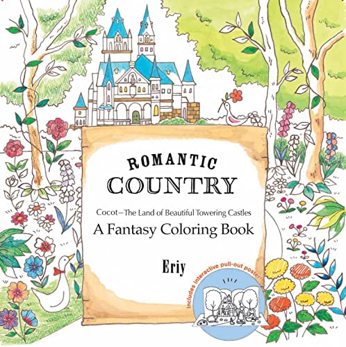 Livre de coloriage romantique sur la campagne – Activités pour les jours de pluie pour adultes